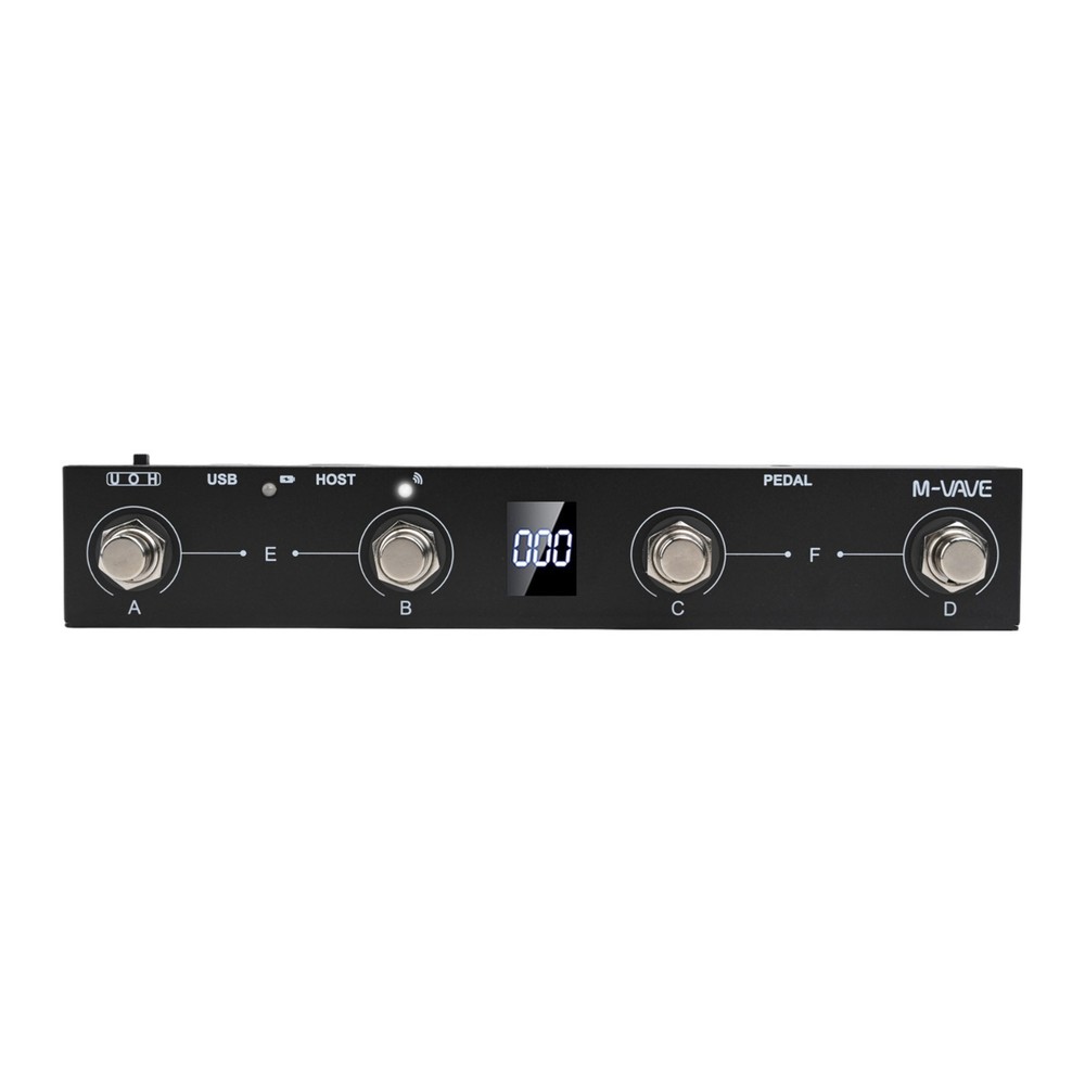 For MIDI Footswitch Controller Rechargeable 4 Buttons For-Musicians For MVAVE