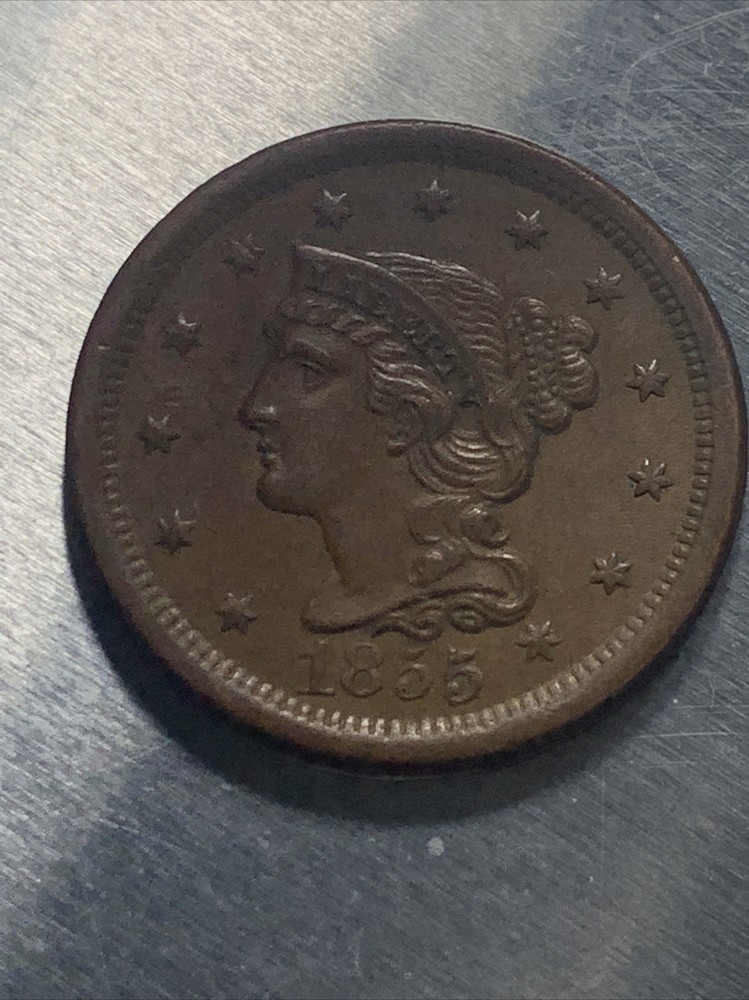1855 large cent