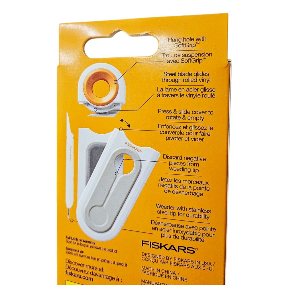 2-Pack Fiskars 3-in-1 Vinyl Weeding Multi-Tools Bundle Package Qty. 2
