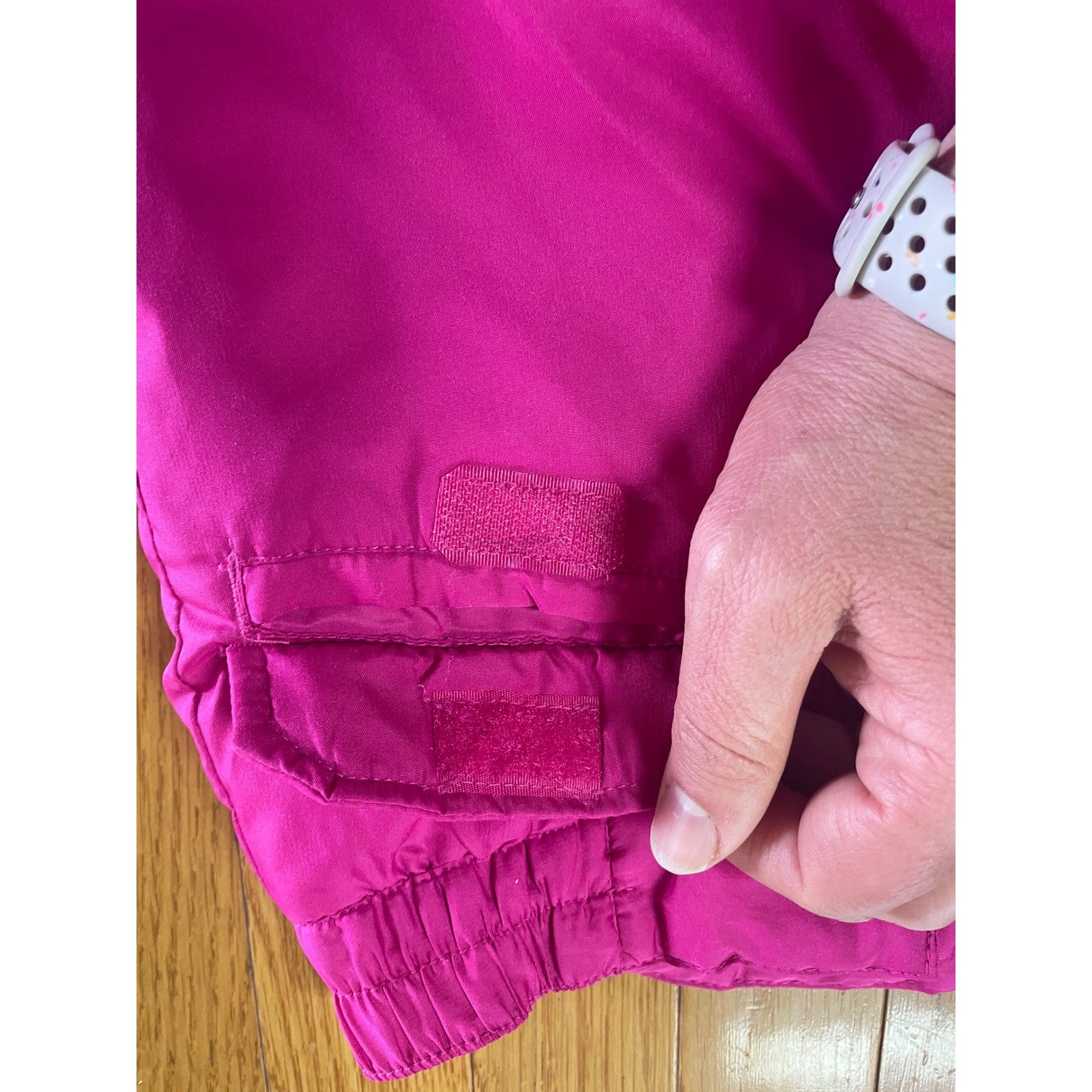 Cherokee Kids Pink Insulated Snow Pants Cargo Pockets Size 5/6