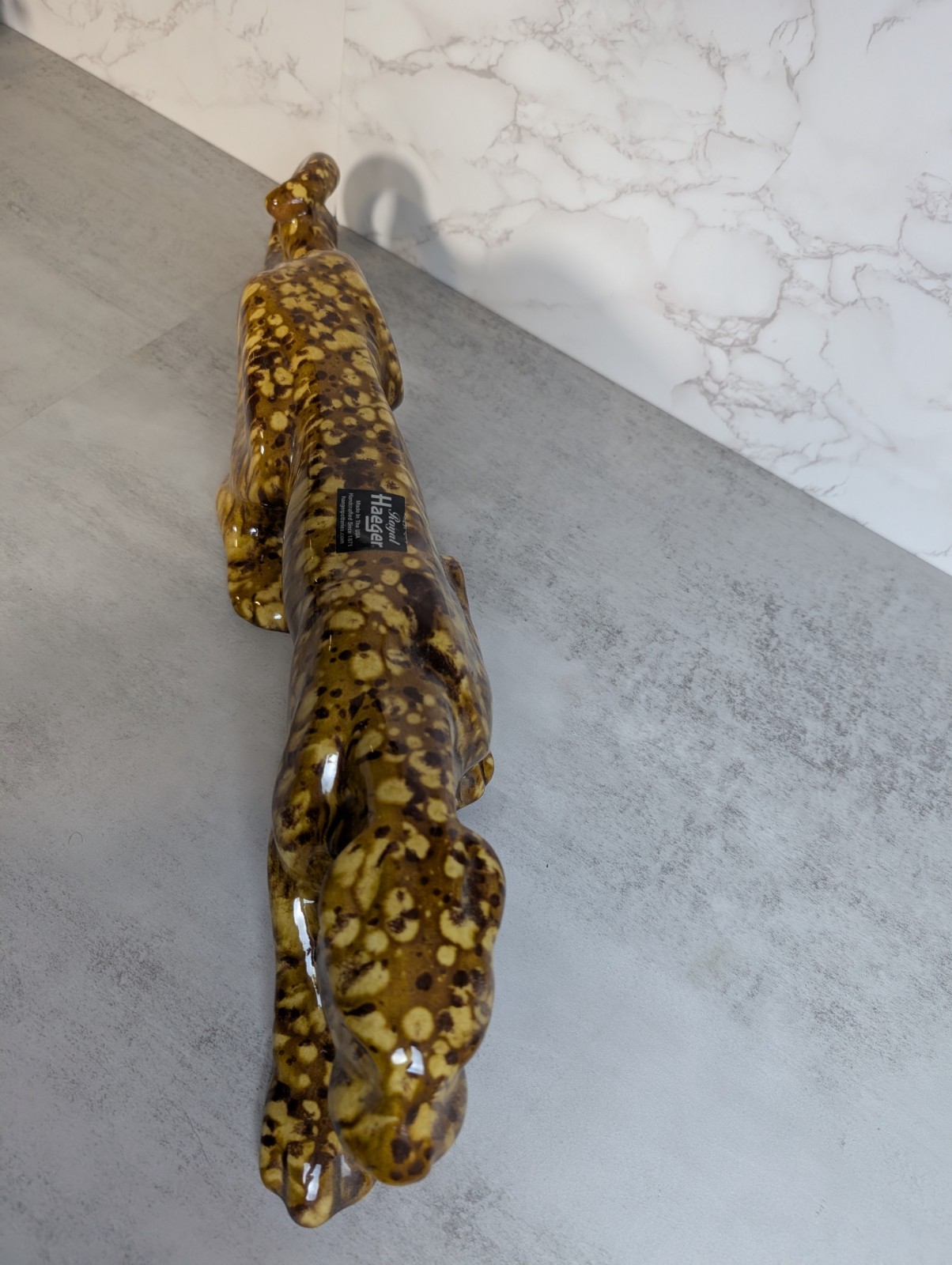 Rare ROYAL HAEGER Art Deco Stalking SPOTTED Leopard 24" BEAUTIFUL
