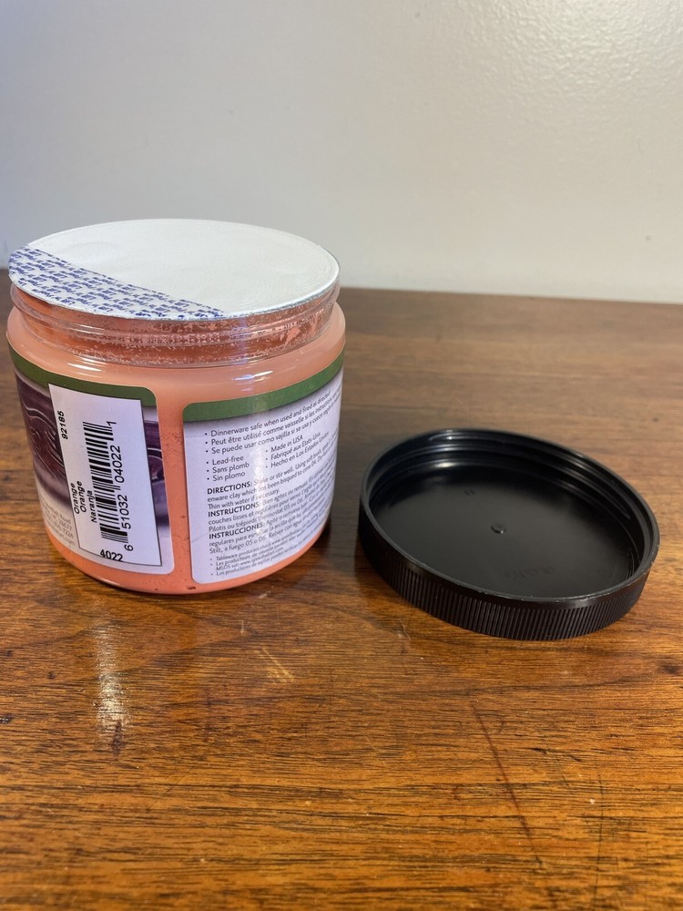 Speedball Low Fire Earthenware Glaze Orange