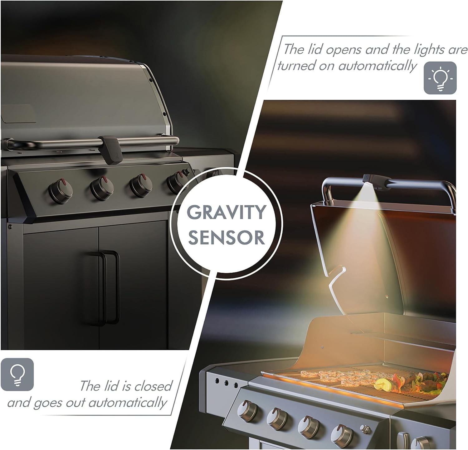 Weber Grill Light 7516 BBQ Heat Resistant Round Handle Light