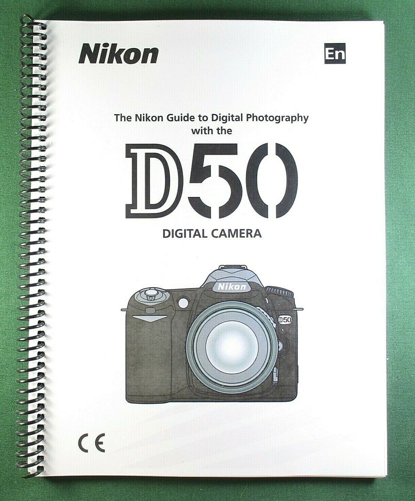 Nikon D50 Instruction Manual: 148 Pages & Protective Covers