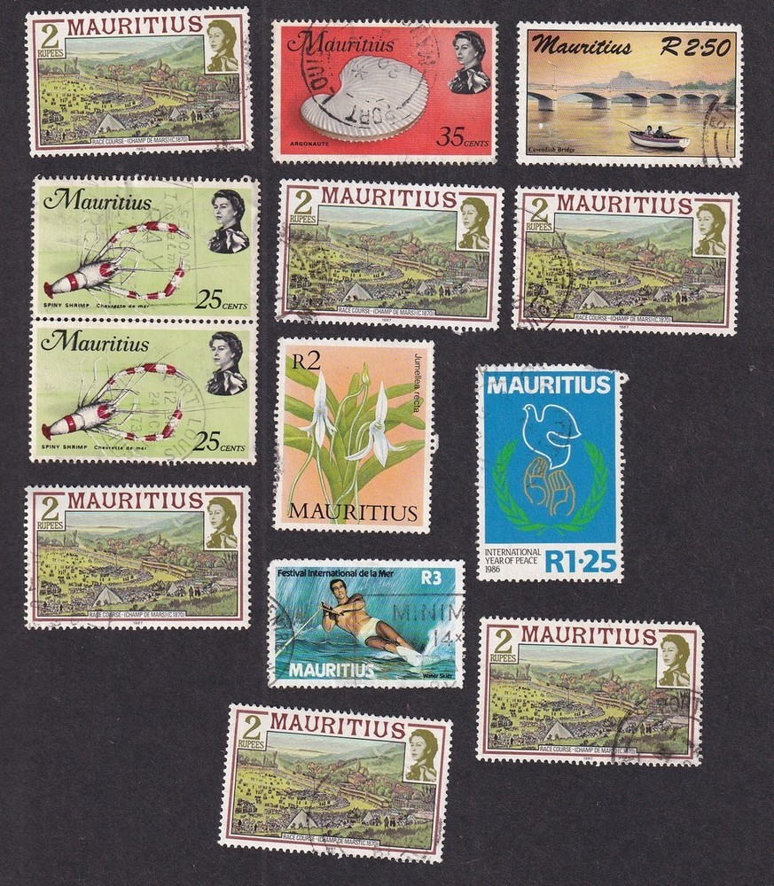 Mauritius used off paper