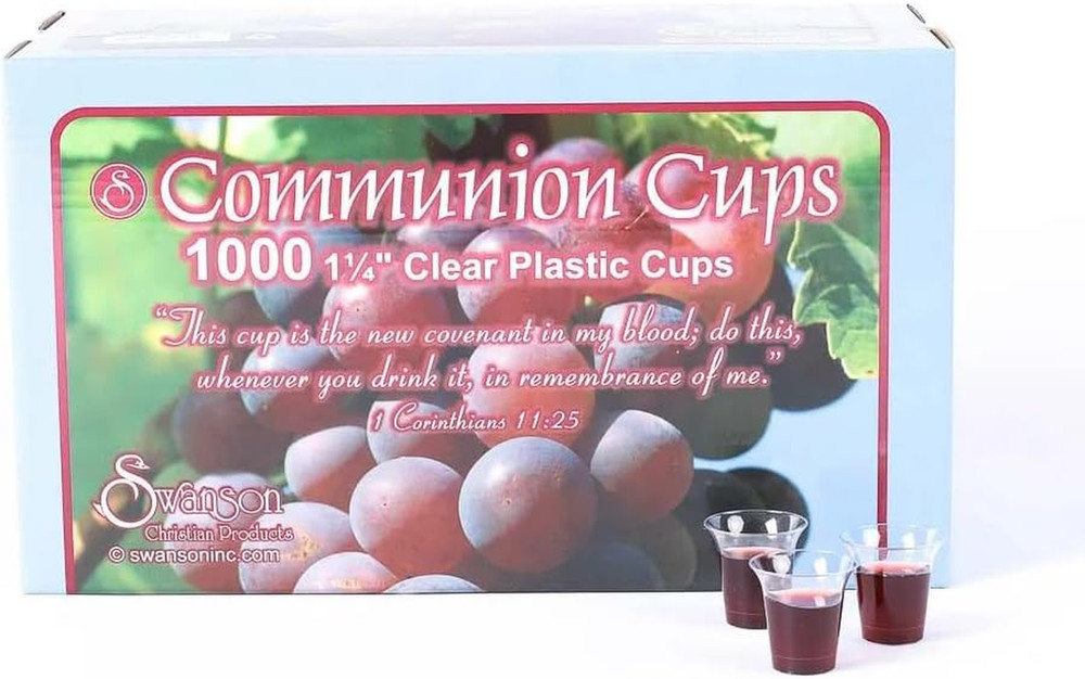 Communion Cup Clear Disposable Small 1 1/4In 1000 Count