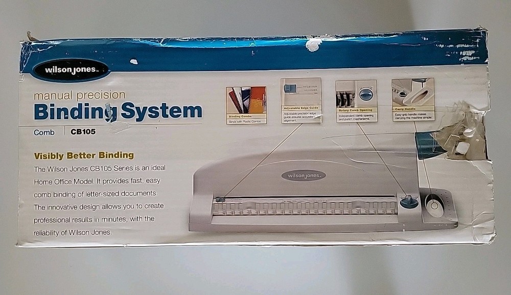Wilson Jones CB105 Manual Precision Binding System Compact Design