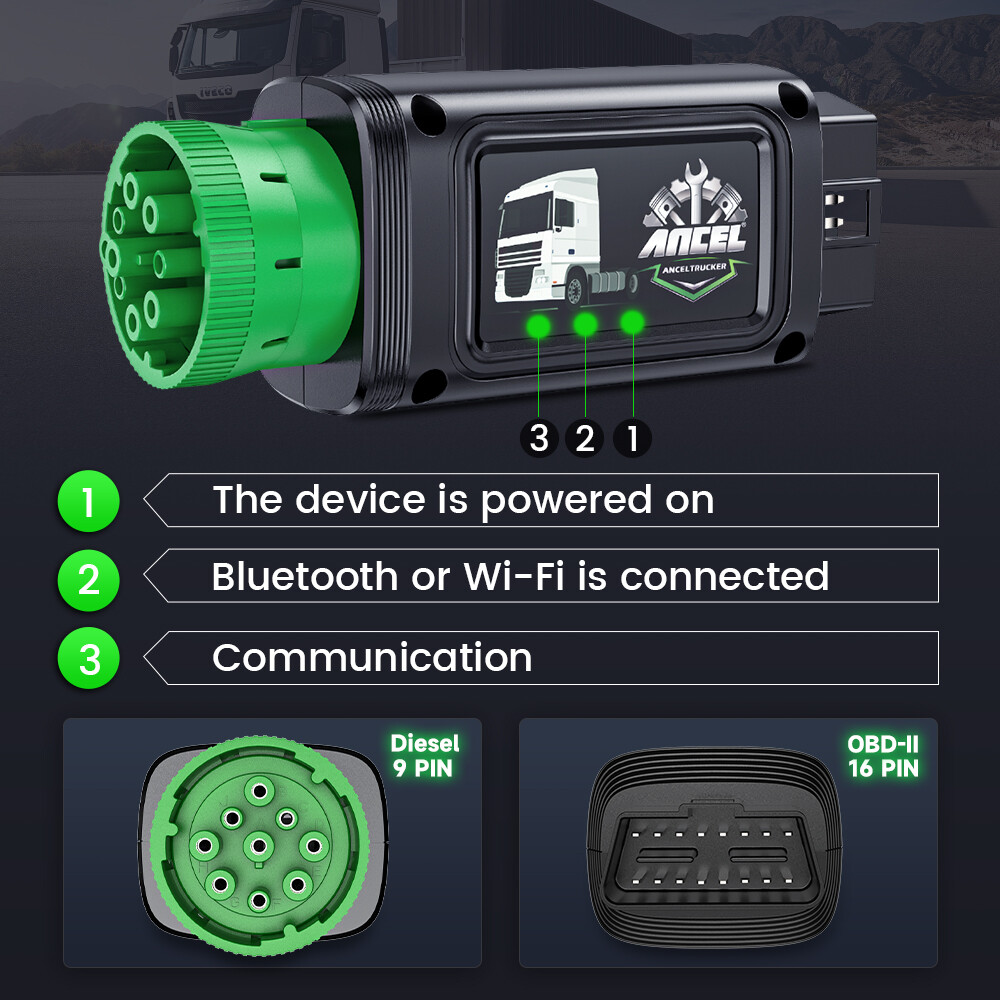 Diesel HOBD Scanner Heavy Duty Truck Code Reader Remove Speed Limit Diagnostic