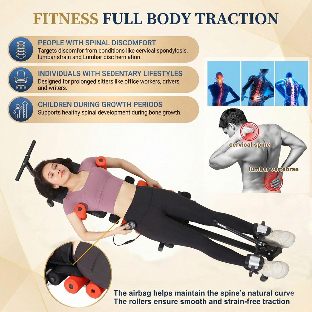 Electric Traction Machine for Neck and Back, Home Spinal Decompression Device...