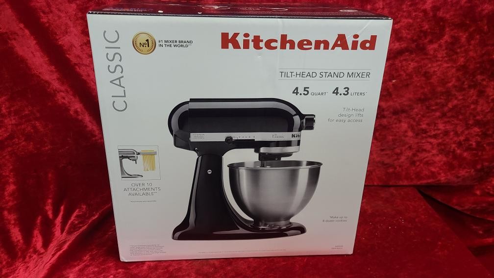 KitchenAid K45SSOB CLASSIC 4.5qt Tilt- Head Stand Mixer - Onyx Black