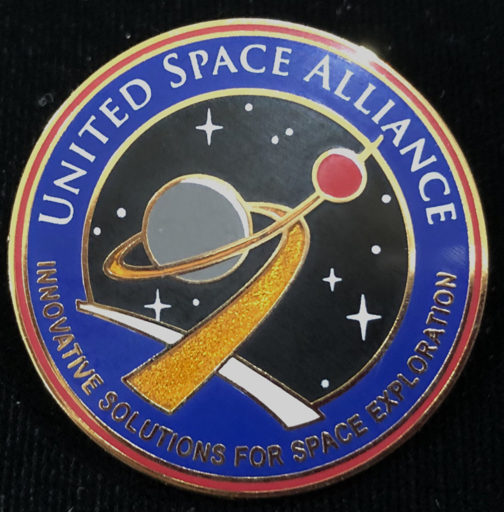 UNITED SPACE ALLIANCE INNOVATIVE SOLUTIONS FOR SPACE EXPLORATION PINBACK