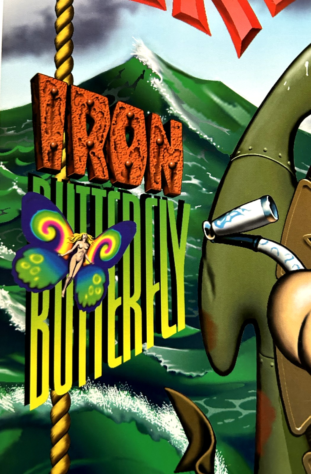 GREG ALLMAN IRON BUTTERFLY - FAMILY DOG MARITIME OPENING - FULL SIZE POSTER 1995