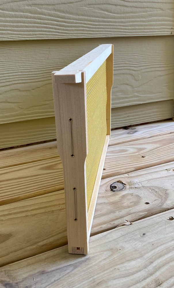 20 deep beehive frames with wax foundation by Bee & Comb