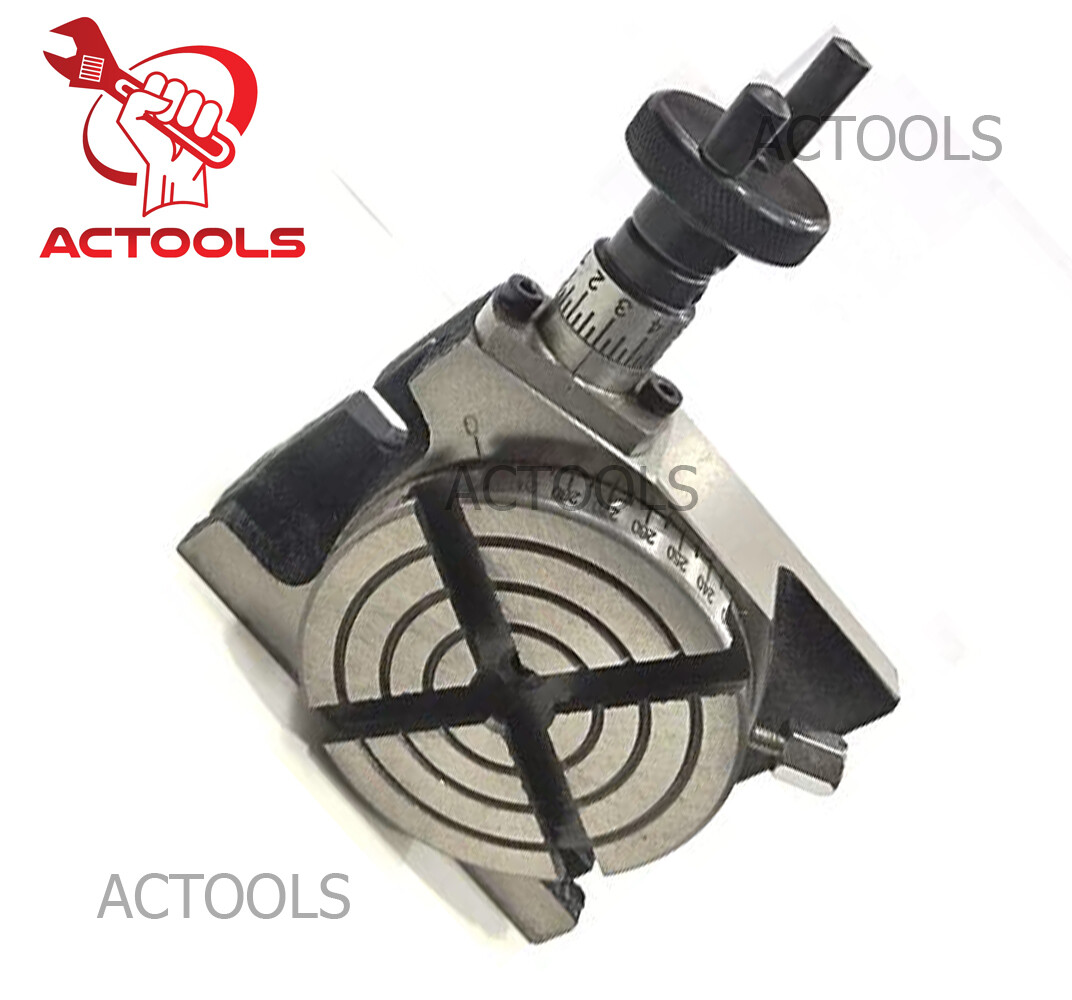 New Rotary Table 3" 80mm H And V With 4 Bolting Slot For Milling Metalworking