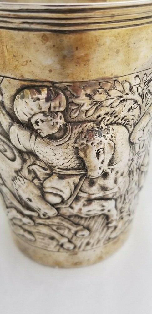 STERLING SILVER HUNTING CUP / BEAKER
