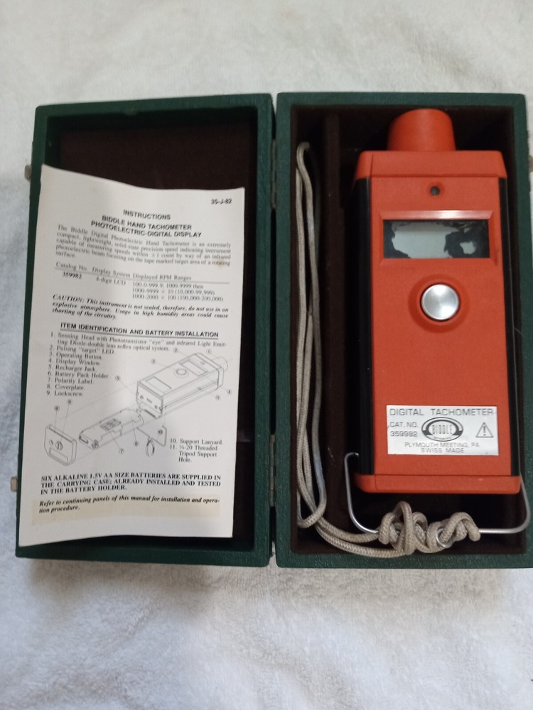 Biddle Digital Tachometer Dhr 905