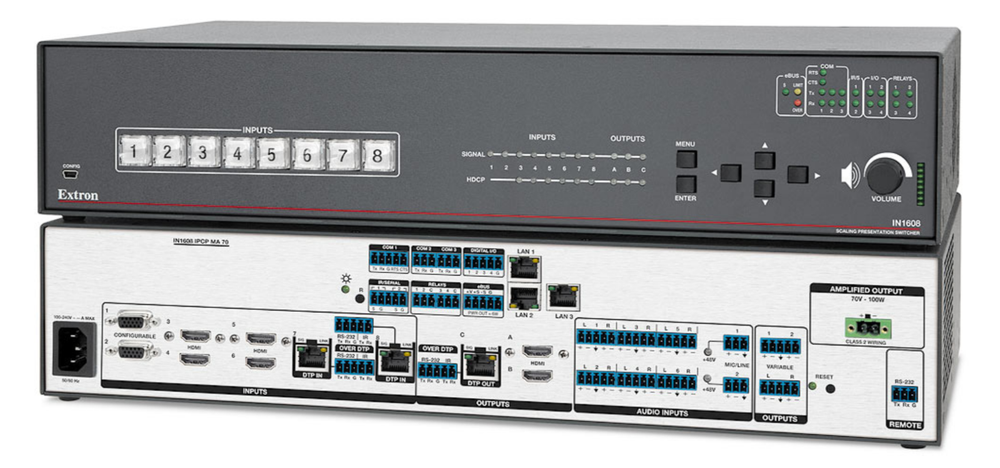 Extron IN 1608 ICPC SA Scaling Presentation Switcher with Control processor
