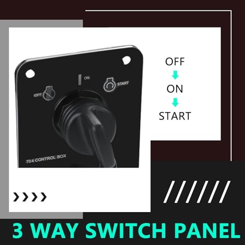 12V Main Switch Panel Single Engine Key Switch Panel Assembly Compatible with