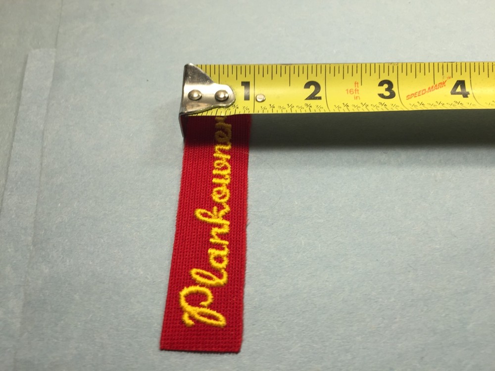 US Navy -Plankowner cloth patch (Yellow/Red)