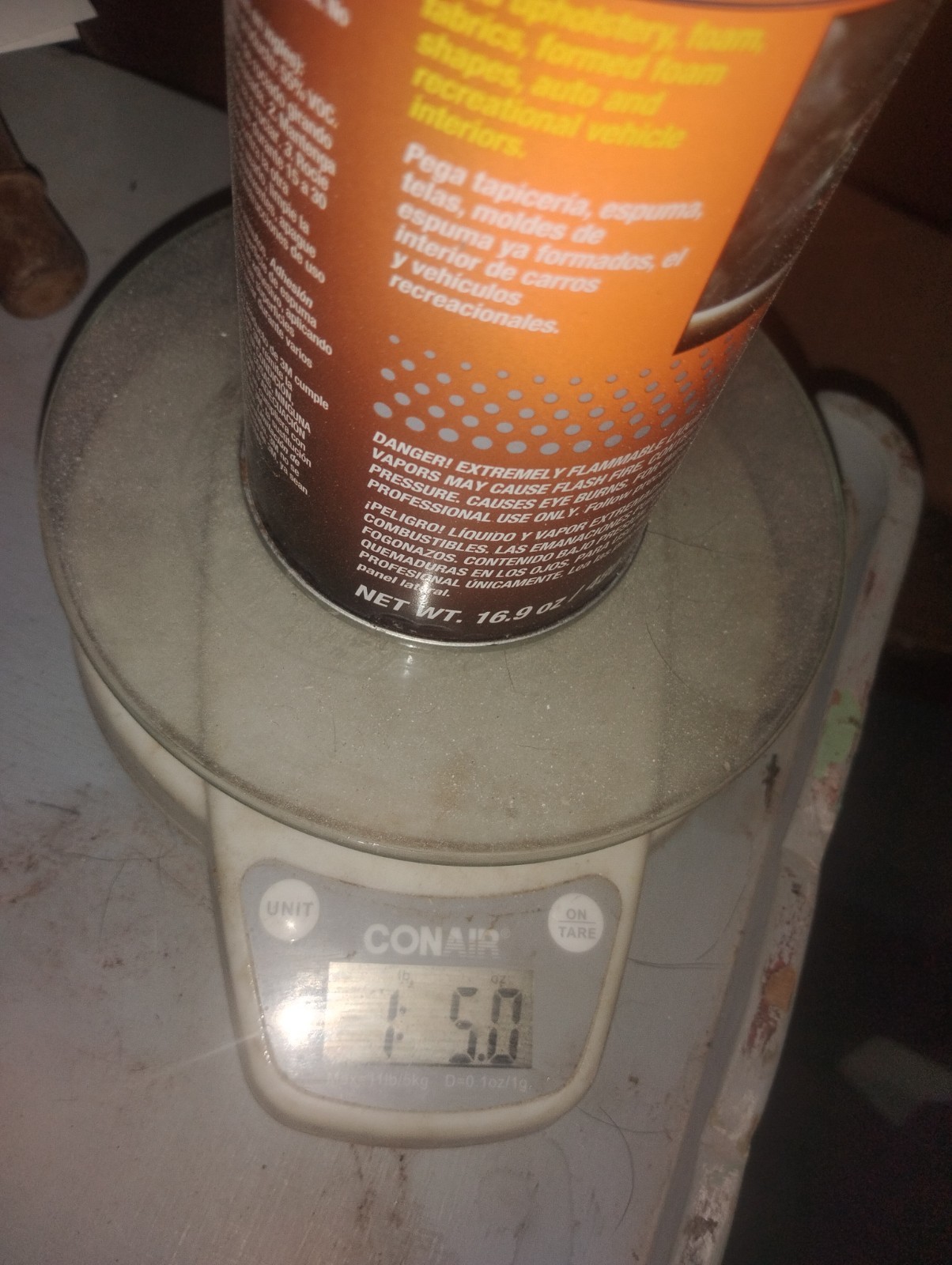 3M 82242 | Foam Fast 74 Spray Adhesive, Clear, 24 oz/ 16.9 Net oz Aerosol Can