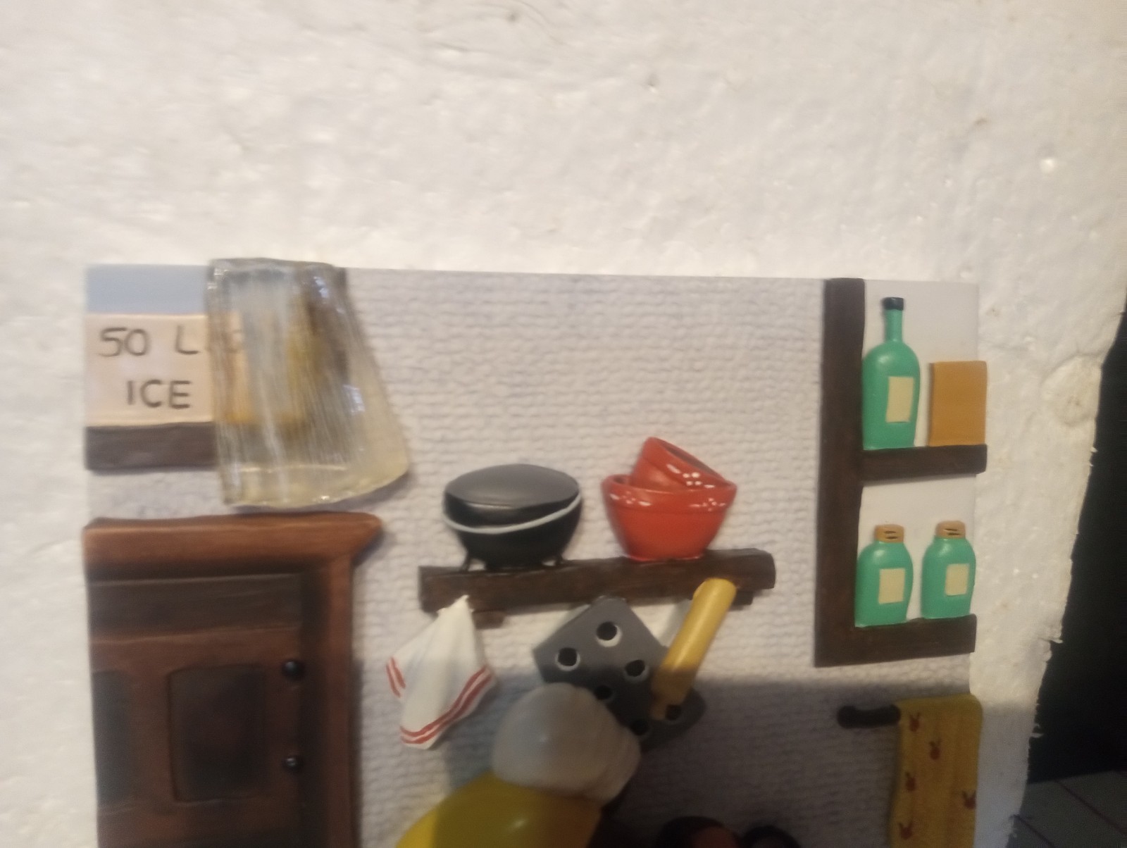 (3) Vintage Annie Lee CORN BREAD HOLY GHOST HAIR EXTESIONS CERAMIC WALL PLAQUES