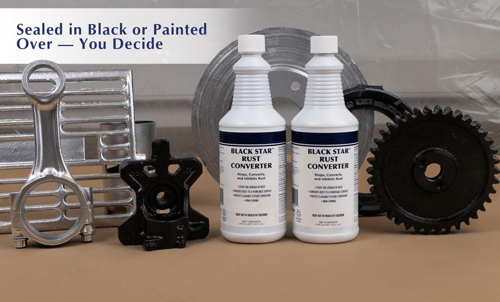 Rust Converter 1 Quart BLACK STAR Converts Steel Surface
