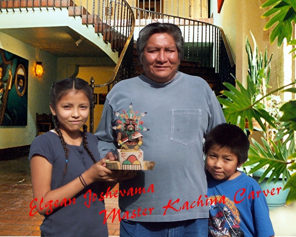 Hopi Kachina Doll - Chakwaina Kachina by Elgean Joshevama - Dark & Mysterious!