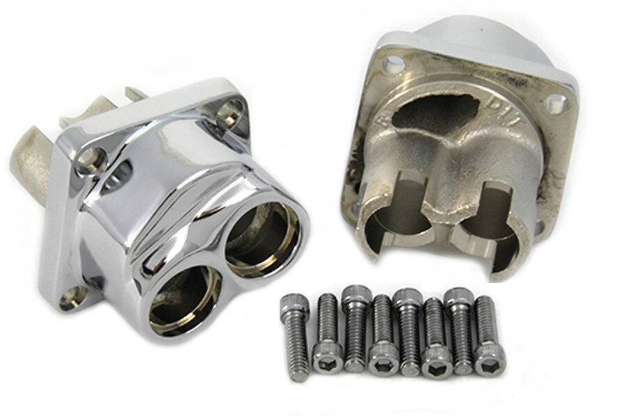 Chrome Tappet Block Set fits Harley Davidson