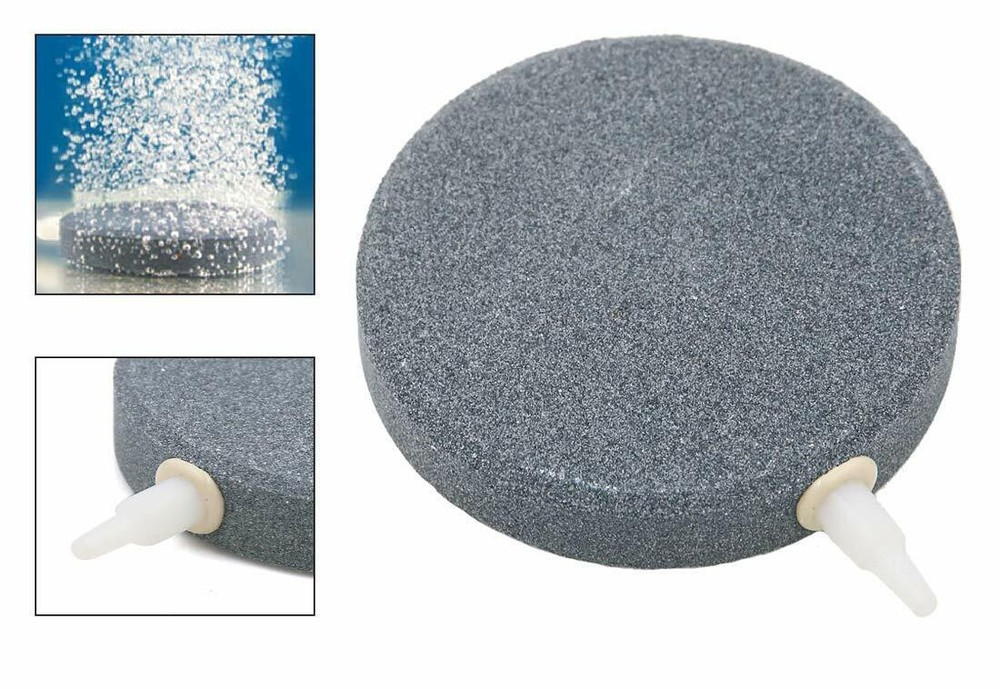Air Stone Bubble Ceramic Disc Aquarium Hydroponics Oxygen Diffuser 100mm/4"-4pcs