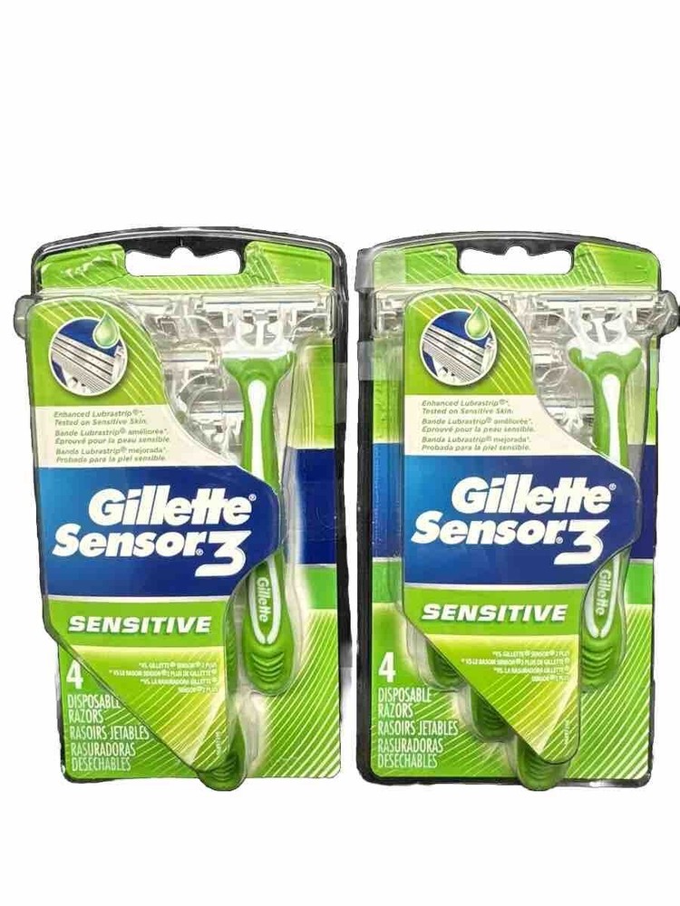 gillette sensor3 sensitive 8 total disposable razors