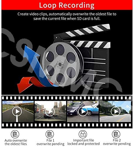 Car Dash Cam DVR Cycle Recording Video Motion Detection Night Vision G-Sensor
