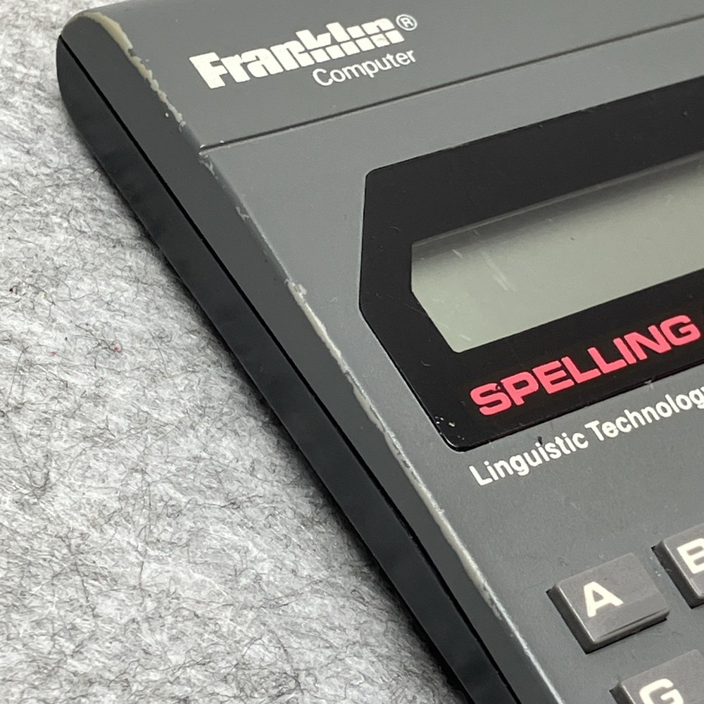 Franklin Computer Corporation Spelling Ace: Model PS-99 Electronic Handheld