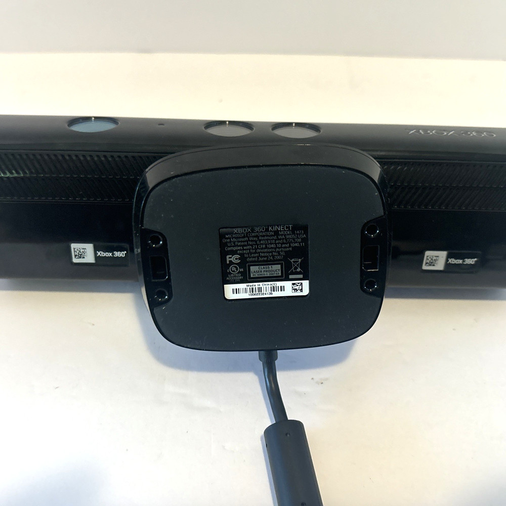 Microsoft Xbox 360 Kinect Motion Sensor Bar 1473 & 3 Games Bundle Tested& Works