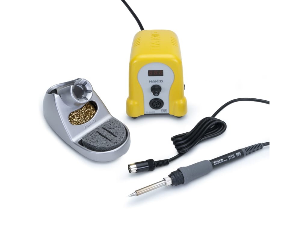 Hakko FX888DX-010YW - Digital Soldering Station with Rotary Encoder (Yellow