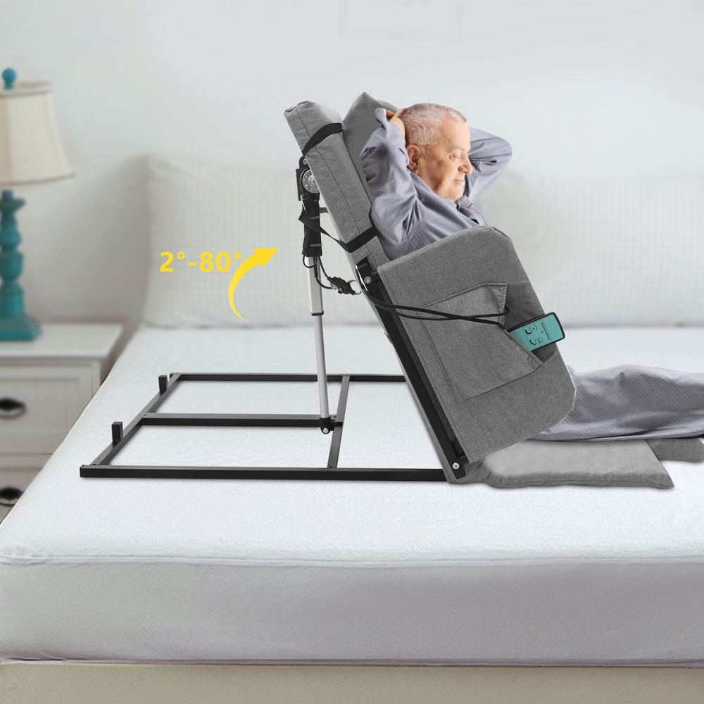 2-80° Electric Lifting Bed Backrest Adjustable Back Rest Bed Sitting Backrest US