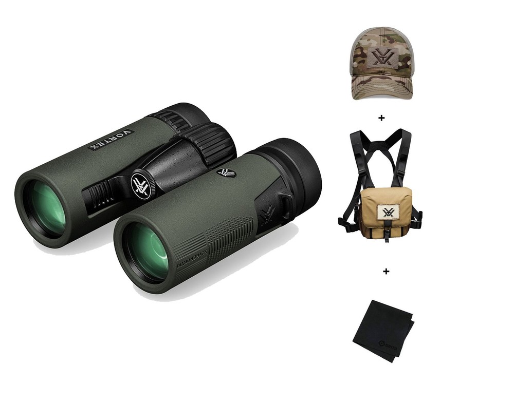 VORTEX Diamondback HD 8x32 Binocular w/ Harness Case, Cap and Microfiber Cloth
