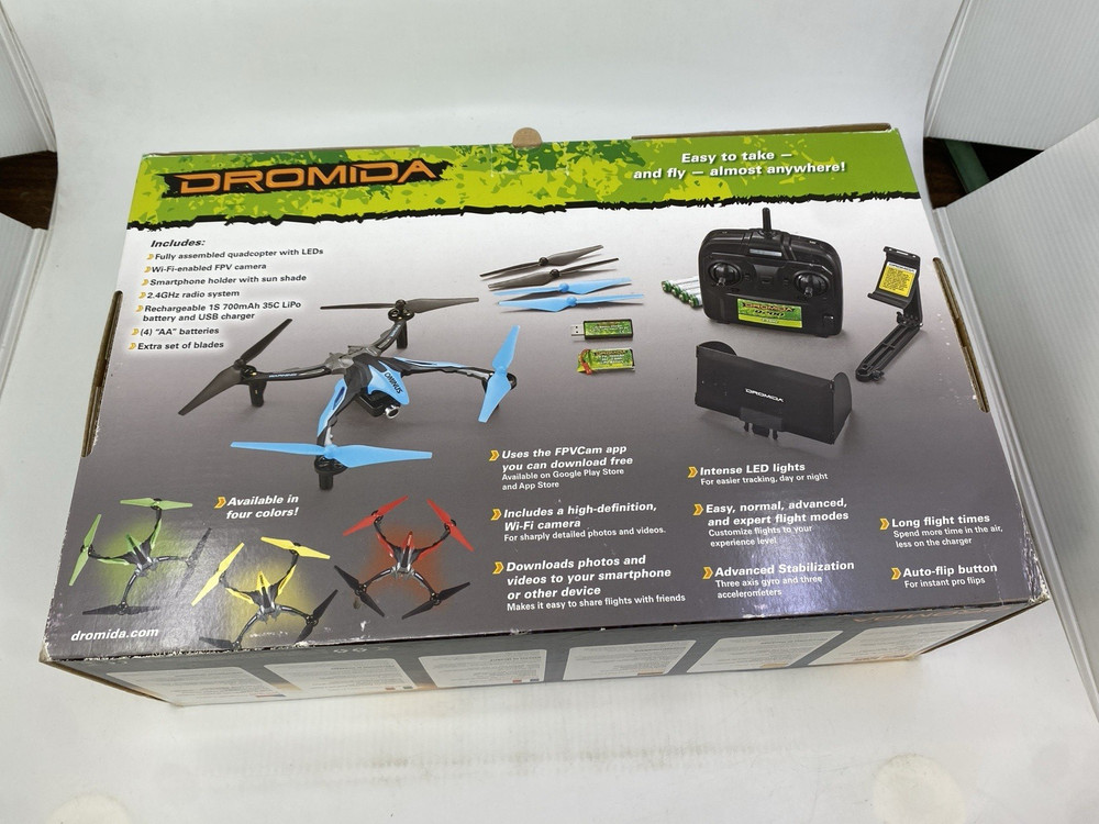 Dromida Ominus FPV Quadcopter Drone RTF NEW, Blue