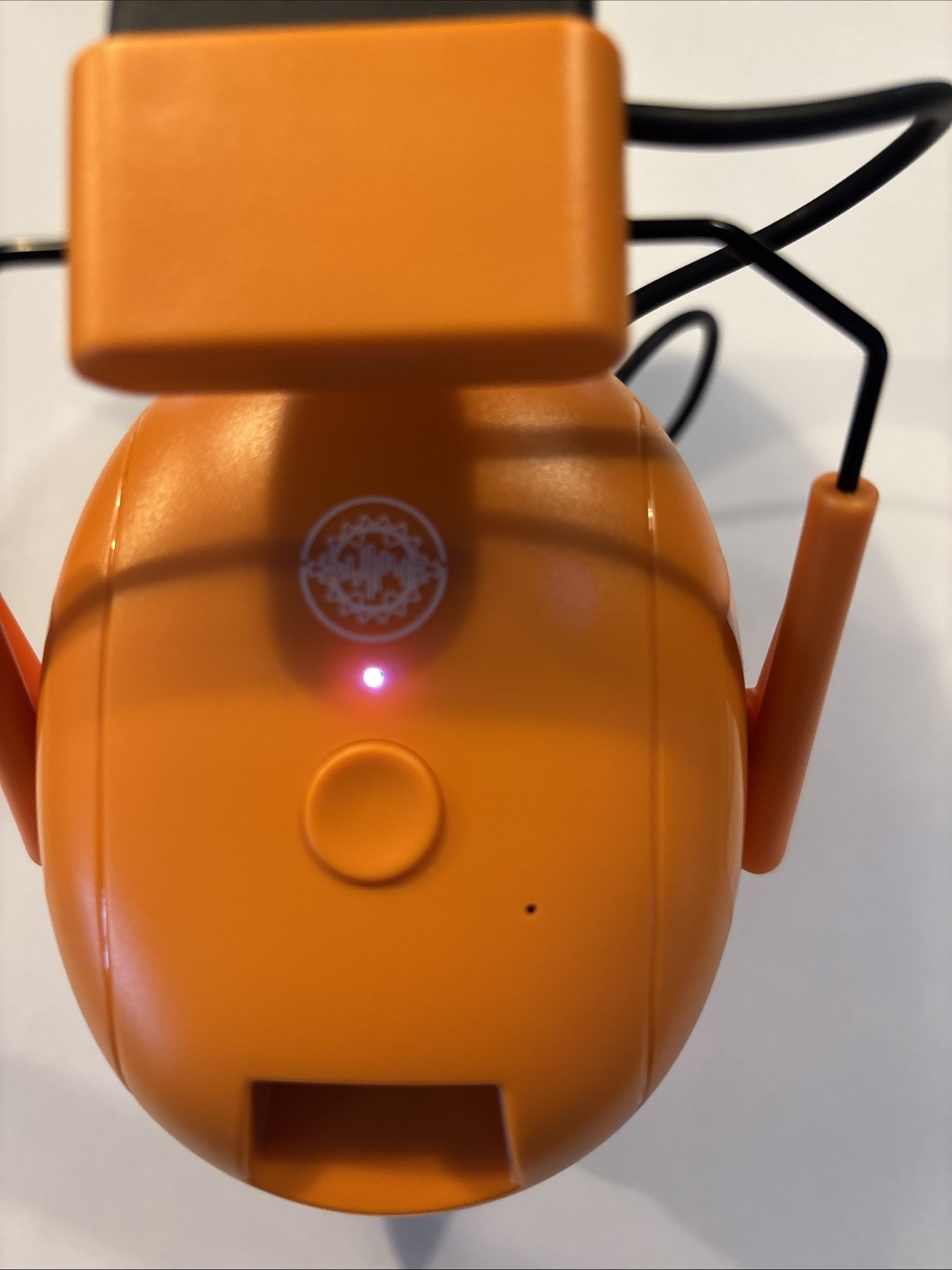 Plugfones Mercenary Lite Muff Wireless Ear Muffs Safety and Audio ORANGE READ