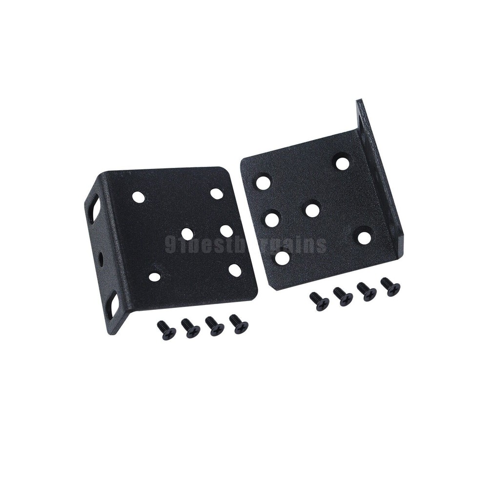 1Pair Rack Mount kit ACS-2811RM-19 bracket for Cisco 2811 Black