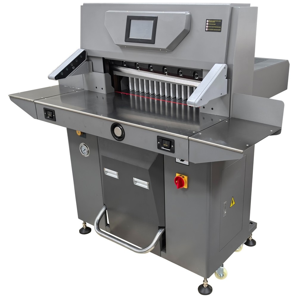 220V Program Control Electric Hydraulic Paper Cutter Touch Screen Display
