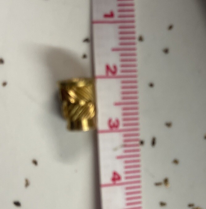 200 Pc M5 Threaded Inserts Brass Heat Set Insert M5x10mm, OD 7mm Knurled Nuts