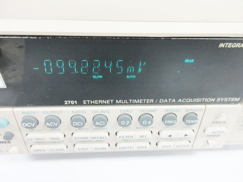 KEITHLEY 2701 ETHERNET-BASED DMM / DATA ACQUISITION SYSTEM - NO MODULE