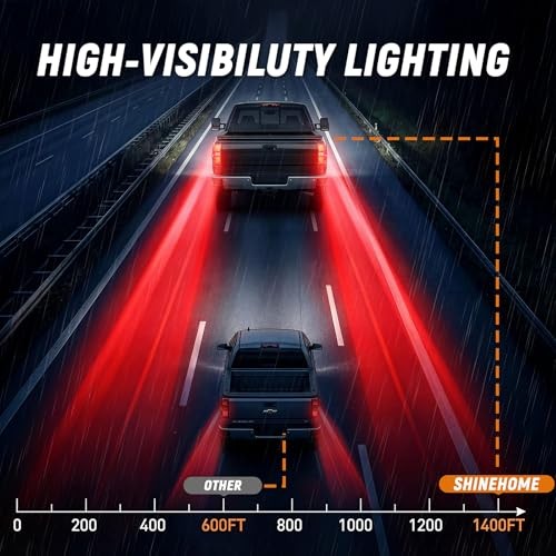 SHINEHOM Tail Light Assembly Compatible with 2014 2014-2019 Left Driver Side