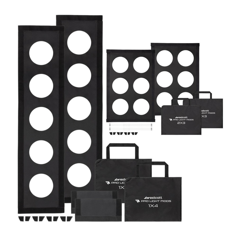 Westcott Pro Light Adjustable Corner System and Tape Mods 2 Pack Bundle