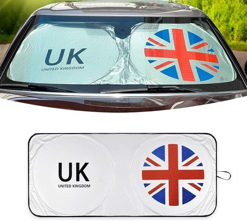 For Mini Cooper S Foldable Car Windshield Sun Shade Union Jack Front Visor cover