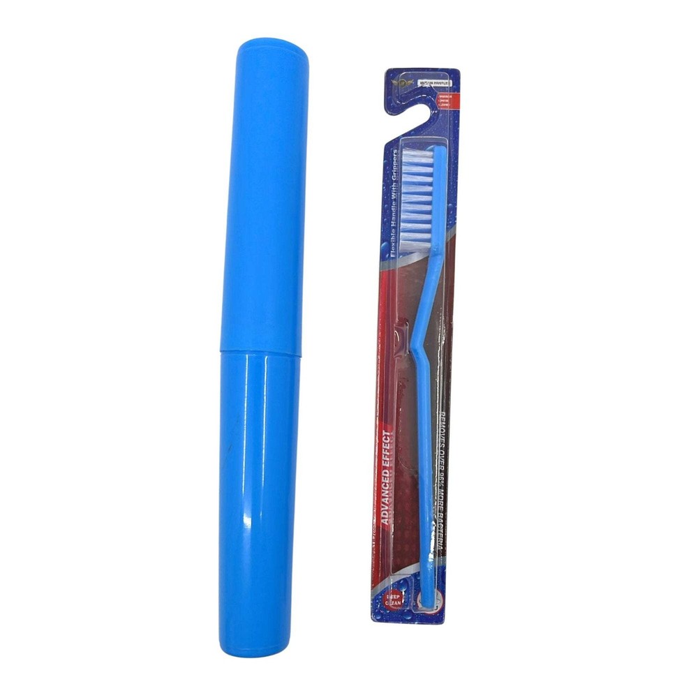 Medium Deep Clean Toothbrush And Holder: 1CT