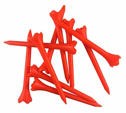 Pride Golf Tees 3 1/4" Plastic Evolution Matte Finish ORANGE - 30 Pack