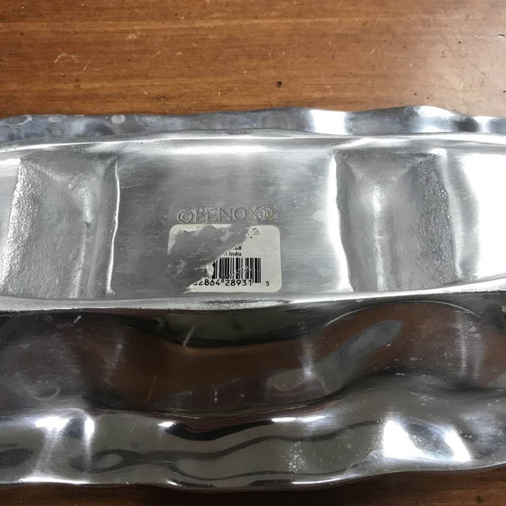 LENOX ORGANICS COLLECTION RUFFLE 3 PART SERVER DIP SET