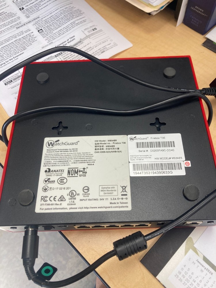 WatchGuard Firebox T35 Firewall