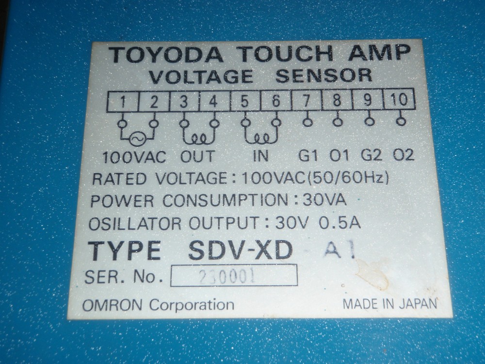Toyoda Touch Amp SDV-XD A1 _ Voltage Sensor Amplifier